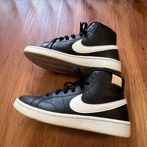 Nike Black and White High-Top Sneakers